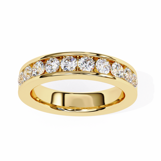 Channel Set Lab Grown Diamond Wedding Band