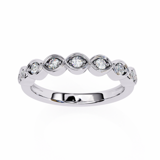 Round Diamond Anniversary Band