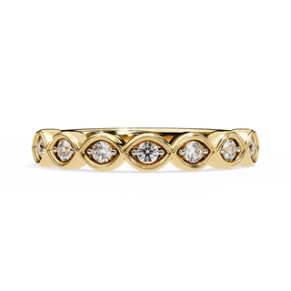 Round Diamond Anniversary Band