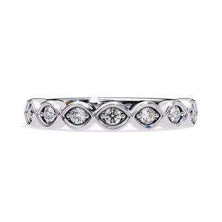 Round Diamond Anniversary Band