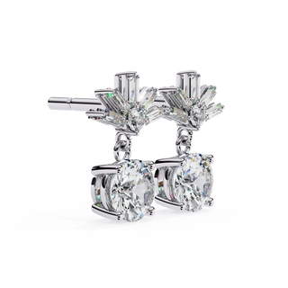 Sunburst Lab Grown Diamond Earrings