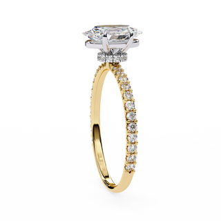 Oval & Round Solitaire Statement Ring