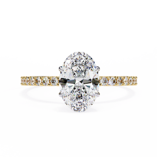Oval & Round Solitaire Statement Ring