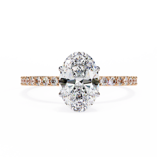 Oval & Round Solitaire Statement Ring