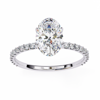 Oval & Round Solitaire Statement Ring