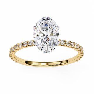 Oval & Round Solitaire Statement Ring