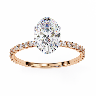 Oval & Round Solitaire Statement Ring