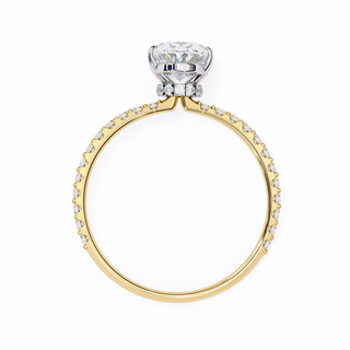 Oval & Round Solitaire Statement Ring