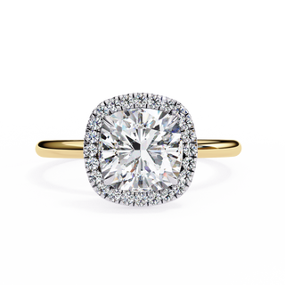Cushion & Round Halo Ring
