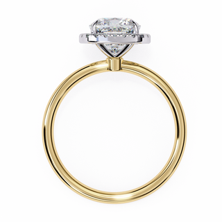 Cushion & Round Halo Ring