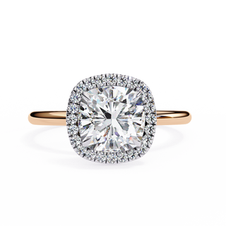 Cushion & Round Halo Ring