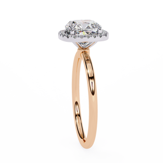 Cushion & Round Halo Ring