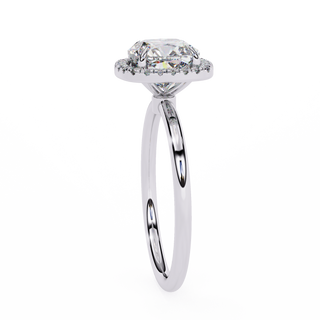 Cushion & Round Halo Ring