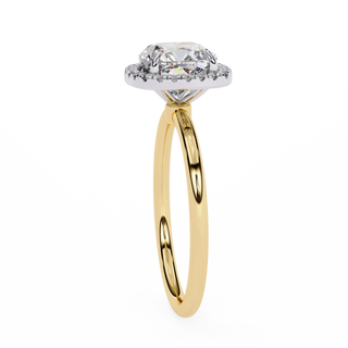 Cushion & Round Halo Ring