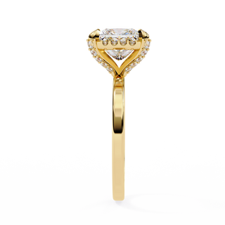 Princess Openwork Solitaire Ring