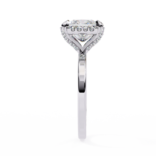 Princess Openwork Solitaire Ring