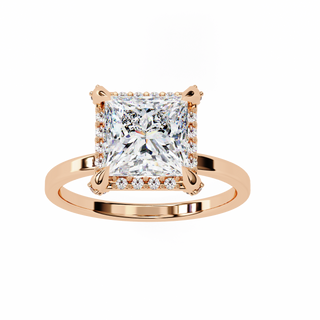 Princess Openwork Solitaire Ring