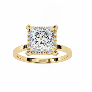 Princess Openwork Solitaire Ring