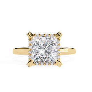 Princess Openwork Solitaire Ring