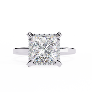 Princess Openwork Solitaire Ring