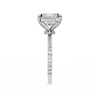 Princess & Round Sculptural Fine Ring