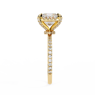 Princess & Round Sculptural Fine Ring