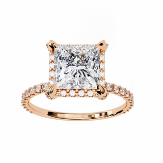 Princess & Round Sculptural Fine Ring