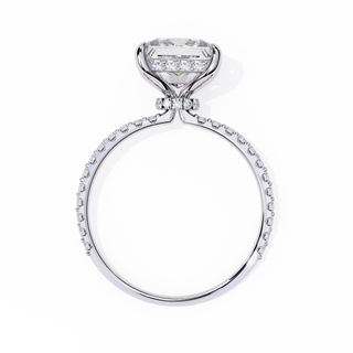 Princess & Round Chevron-Ribbon Ring