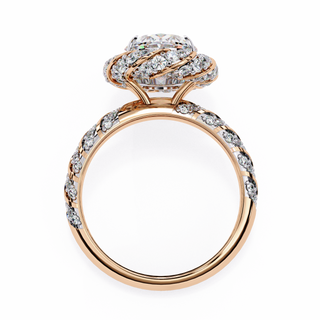 Oval & Round Illusion-Set Statement Ring