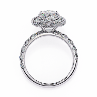 Oval & Round Illusion-Set Statement Ring