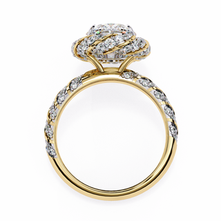 Oval & Round Illusion-Set Statement Ring