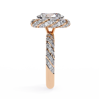 Oval & Round Illusion-Set Statement Ring