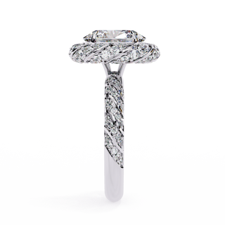 Oval & Round Illusion-Set Statement Ring