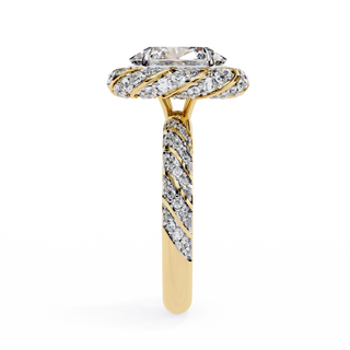 Oval & Round Illusion-Set Statement Ring