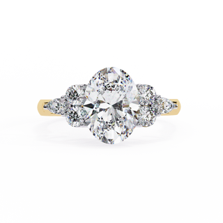 Oval Cut Signature Edge Fine Diamond Ring