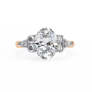 Oval Cut Signature Edge Fine Diamond Ring