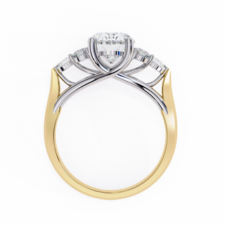 Oval Cut Signature Edge Fine Diamond Ring