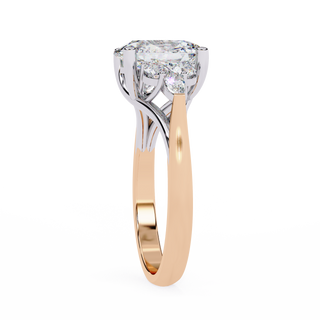 Oval Cut Signature Edge Fine Diamond Ring