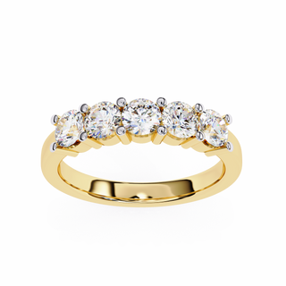 Five Stone Lab Grown Diamond Engagement Ring