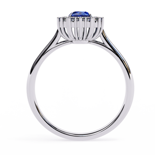 Round Blue Evening Ring