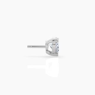 Heart Solitaire Lab-Grown Diamond Stud Earrings