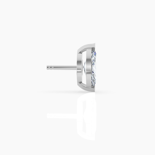 Marquise Solitaire Lab-Grown Diamond Stud Earrings