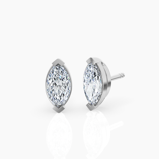 Marquise Solitaire Lab-Grown Diamond Stud Earrings