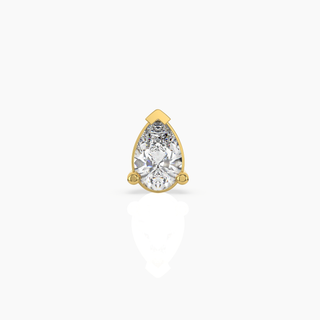 Pear Solitaire Lab-Grown Diamond Stud Earrings