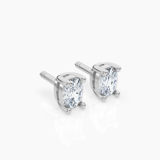 Cushion Solitaire Lab-Grown Diamond Stud Earrings