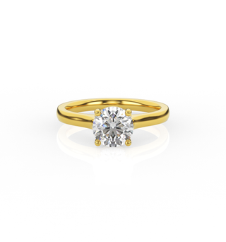 Round Solitaire Lab-Grown Diamond Ring