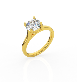 Round Solitaire Lab-Grown Diamond Ring