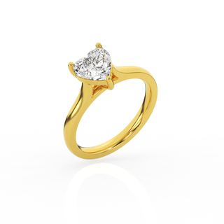 Heart Solitaire Lab-Grown Diamond Ring