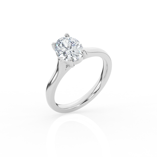 Oval Solitaire Lab-Grown Diamond Ring