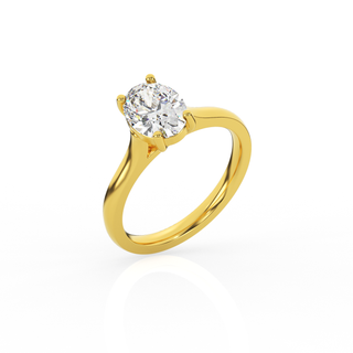 Oval Solitaire Lab-Grown Diamond Ring